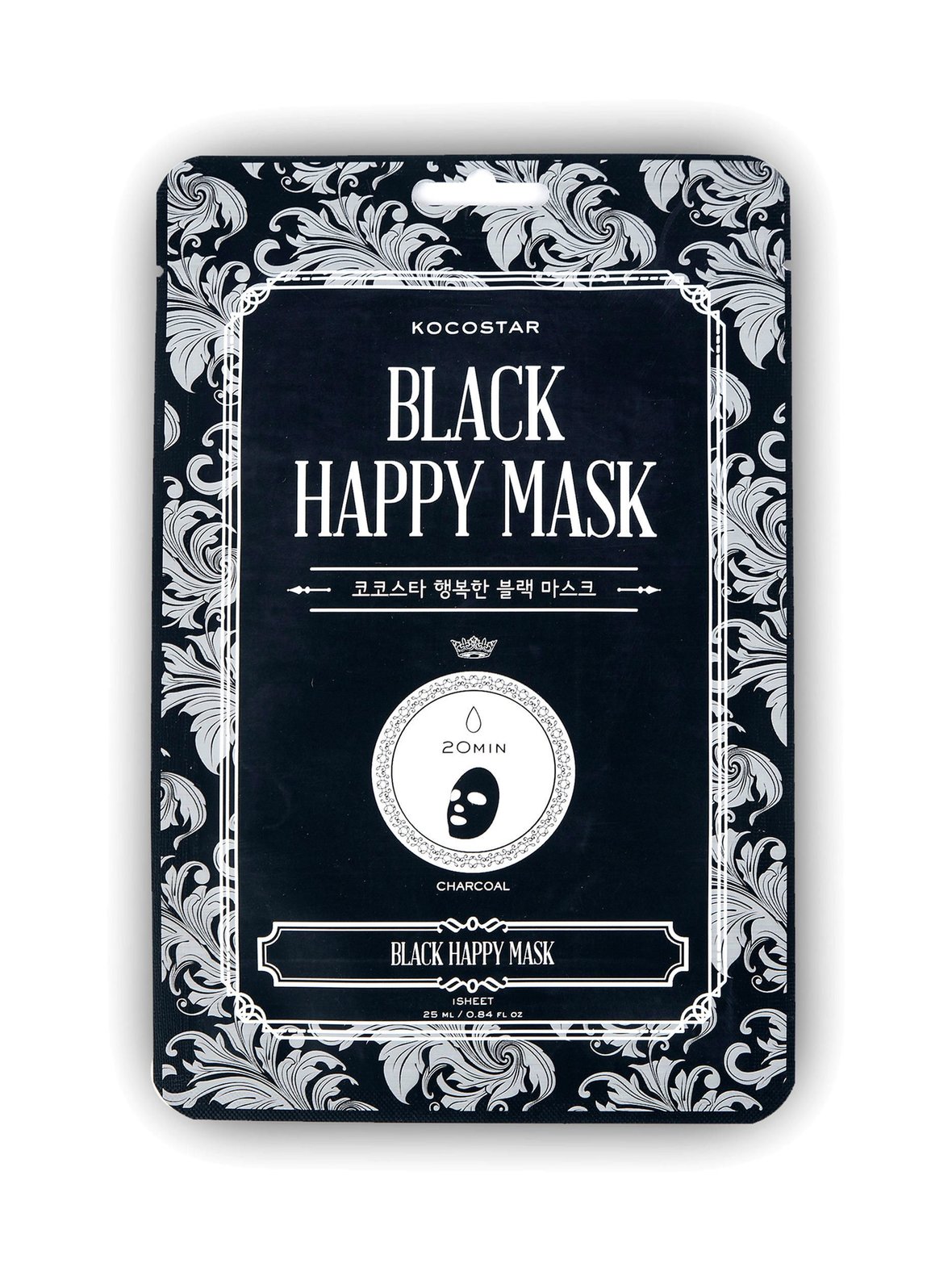 KOCOSTAR Black happy mask -kangasnaamio