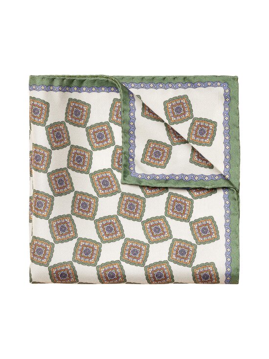 Geometric Panama -silkkitaskuliina