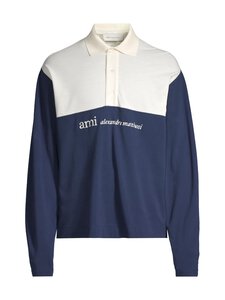 Ami - Boxy Fit -pikeepaita - BLANC CREME/ENCRE | Stockmann