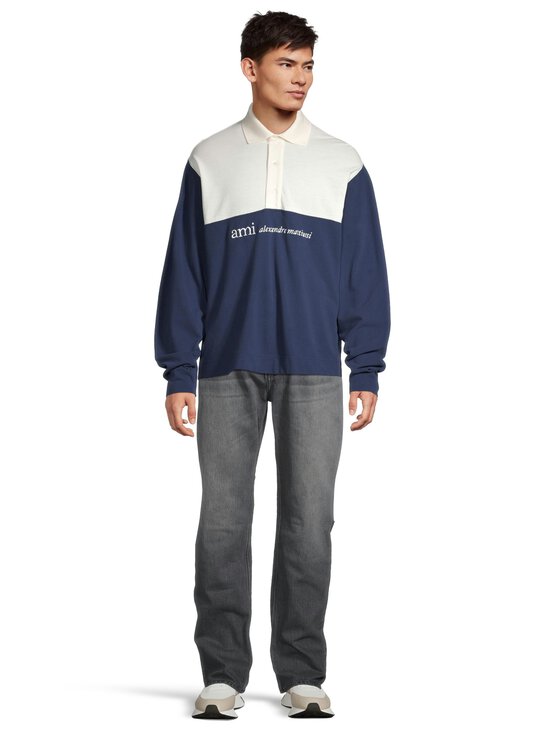 Ami - Boxy Fit -pikeepaita - BLANC CREME/ENCRE | Stockmann - photo 2