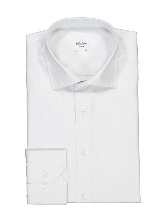 Stenströms - Slimline-kauluspaita - 303 LIGHT GREY CHECK | Stockmann - photo 1