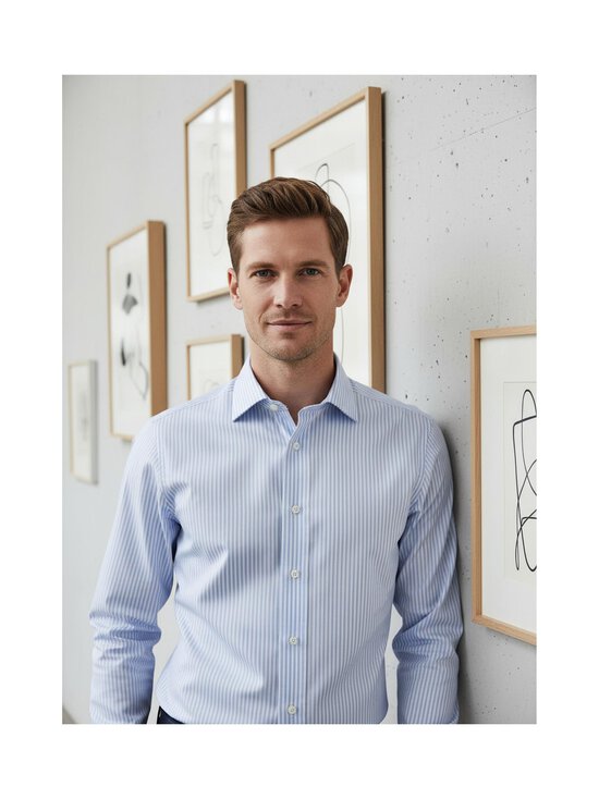 Eton - Slim Fit Bengal Striped Signature Twill -kauluspaita - 22 LIGHT BLUE | Stockmann - photo 3