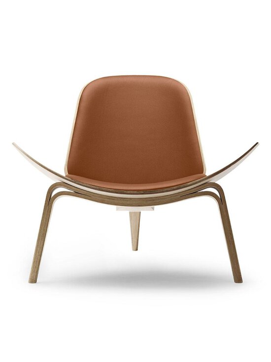 Carl Hansen&Son - CH07-nojatuoli valkoöljytty tammi/keskiruskea nahka - BEIGE | Stockmann - photo 1