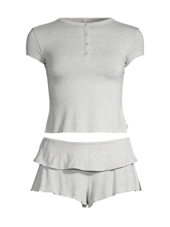 SKIMS - Pidžaama Sleep Fold Over Short - LIGHT HEATHER GREY | Stockmann - photo 1