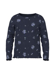 Name It - NmfVemia Slim -trikoopaita - NAVY BLAZER AOP:BLOSSOM AOP | Stockmann