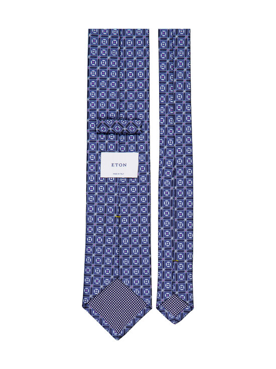 Eton - Geometric-silkkisolmio - DARK BLUE | Stockmann - photo 2