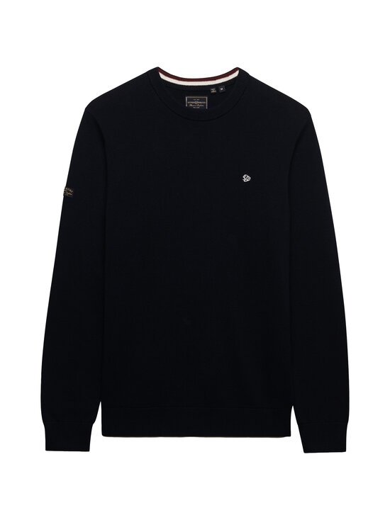 Superdry - Prep Essential Cotton -neulepaita - 98T ECLIPSE NAVY | Stockmann - photo 1