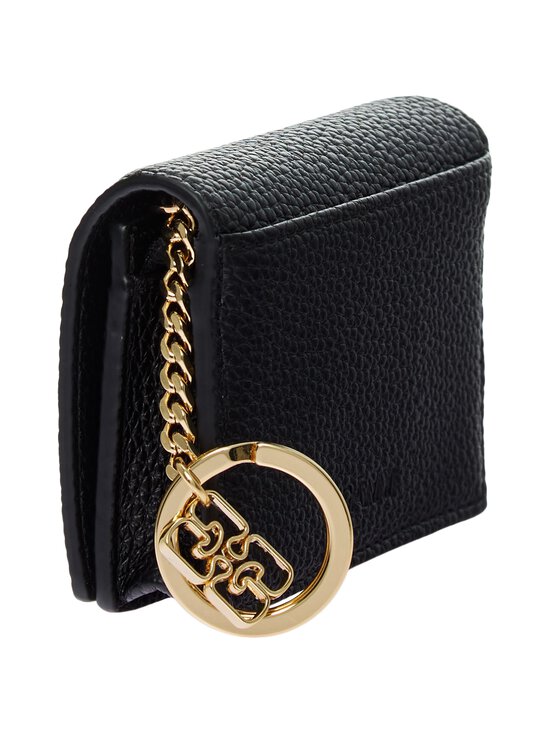 Ganni - Bou With Flap Grained Gold -korttilompakko - 099 BLACK | Stockmann - photo 2