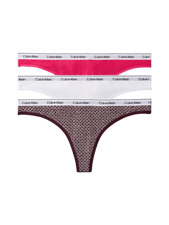 Calvin Klein Underwear - Thong apakšbikses 3 gab. - 320 INNUENDO/STENCIL HEART+DARK BERRY/C | Stockmann - photo 1