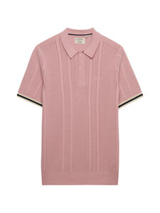 Superdry - Polosärk Knitted Texture - HSU GREY PINK | Stockmann