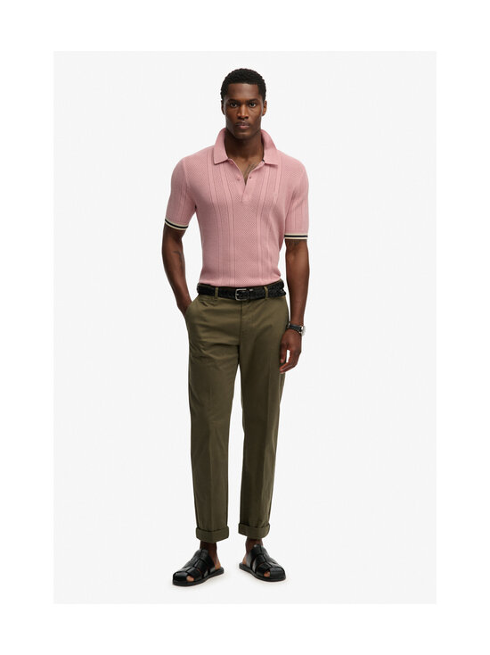 Superdry - Polosärk Knitted Texture - HSU GREY PINK | Stockmann - photo 7