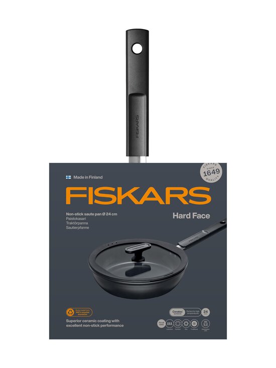 Fiskars - Pann kaanega Hard Face Sauté, 24 cm - BLACK - photo 5 Fiskars - Pann kaanega Hard Face Sauté, 24 cm - BLACK | Stockmann - photo 5