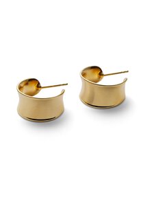 Pernille Corydon - Kõrvarõngad Refelection Hoops - GOLD PLATED BRASS | Stockmann