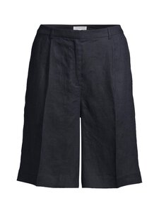 ESSENTIALS by Stockmann - Anne Bermuda -pellavashortsit - DK.NAVY | Stockmann