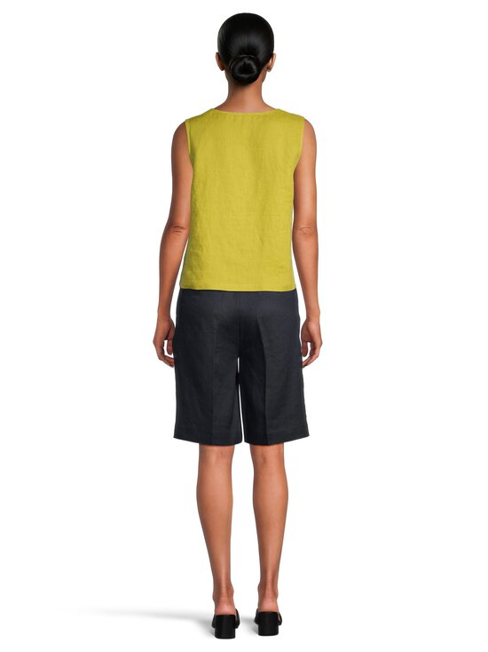 ESSENTIALS by Stockmann - Anne Bermuda -pellavashortsit - DK.NAVY | Stockmann - photo 4