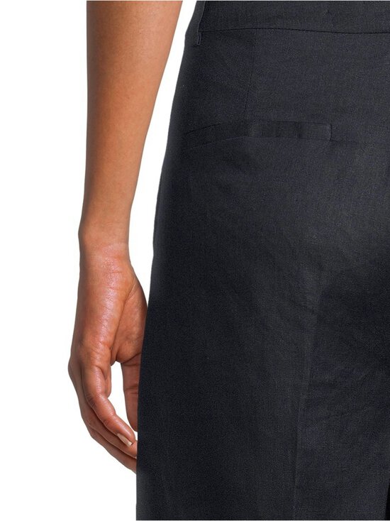 ESSENTIALS by Stockmann - Anne Bermuda -pellavashortsit - DK.NAVY | Stockmann - photo 5