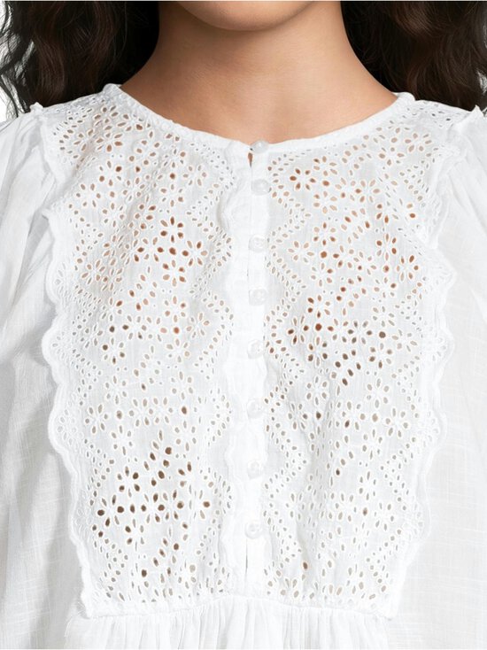 by TiMo - Cotton Slub -pusero - 001 - WHITE | Stockmann - photo 5