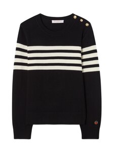 Busnel - Alexandra merino džemperis - BLACK/ECRU | Stockmann