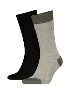 Tommy Hilfiger - TH Men Birdseye zeķes, 2 pāri - 024 ARMY GREEN Tommy Hilfiger - TH Men Birdseye zeķes, 2 pāri - 024 ARMY GREEN | Stockmann