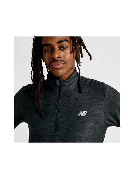 New Balance - Space Dye 1/4 Zip -paita - BKH BLACK HEATHER | Stockmann - photo 4