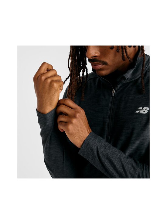 New Balance - Space Dye 1/4 Zip -paita - BKH BLACK HEATHER | Stockmann - photo 5