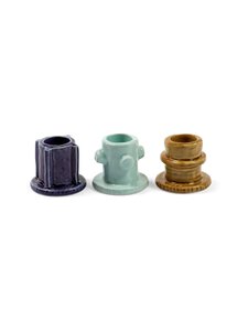 Serax - Glazed Molly Candle Holder 01 -kynttilänjalka 3 kpl - 999 MIX | Stockmann
