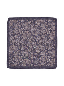 Oscar Jacobson - Siidist taskurätt Floral Print - 573 COFFE BROWN | Stockmann