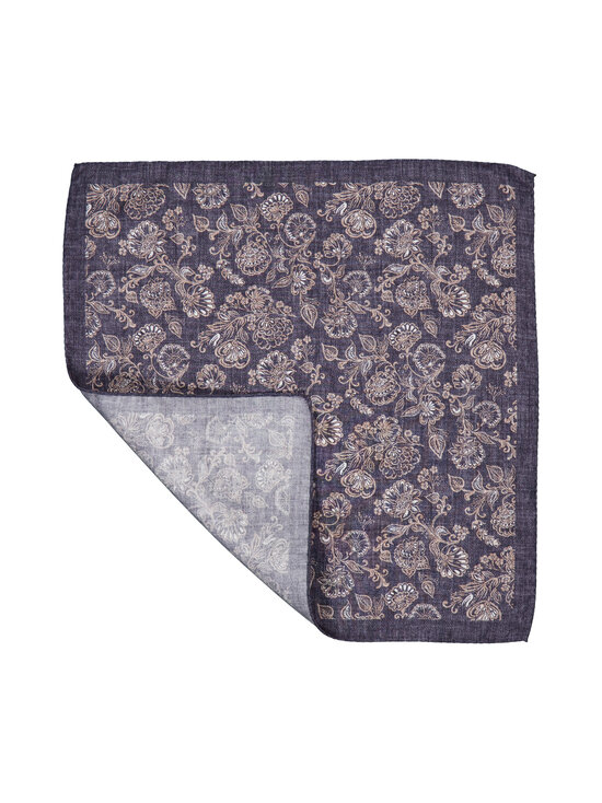 Oscar Jacobson - Siidist taskurätt Floral Print - 573 COFFE BROWN | Stockmann - photo 2
