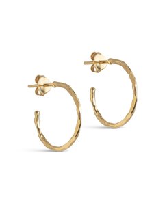 ENAMEL Copenhagen - Organic Arena Hoops Small - kullatut korvakorut - 925S/GP/M | Stockmann