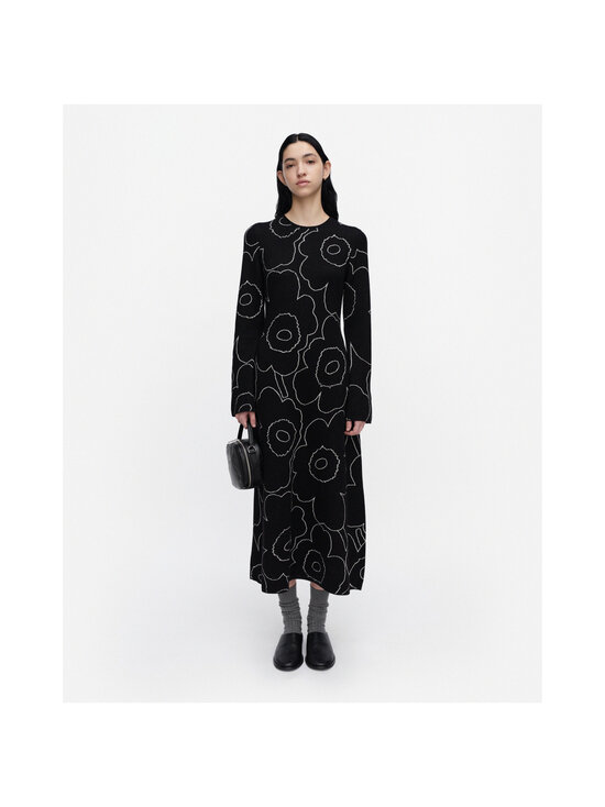 Marimekko - Takaisin Piirto Unikko -neulemekko - 991 BLACK, OFF WHITE | Stockmann - photo 2
