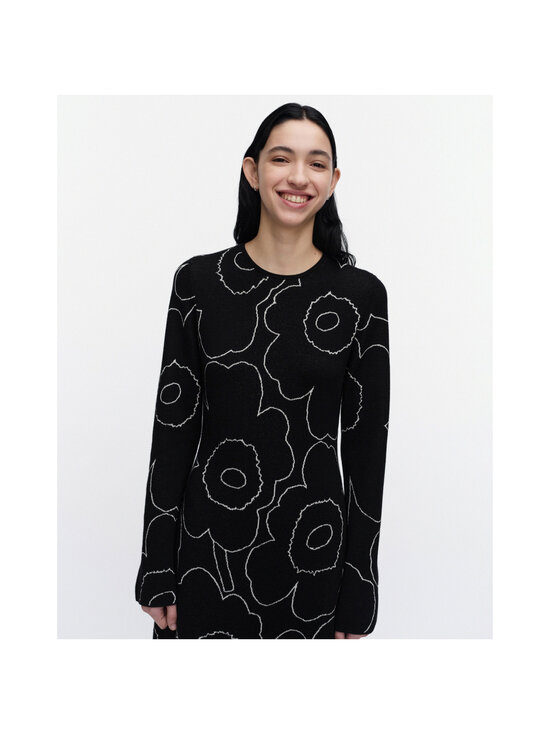Marimekko - Takaisin Piirto Unikko -neulemekko - 991 BLACK, OFF WHITE | Stockmann - photo 8