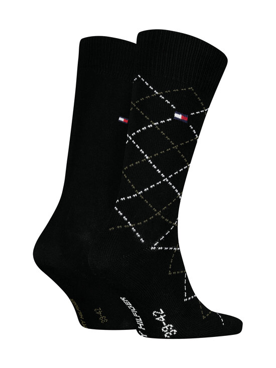 Tommy Hilfiger - Argyle-sukat 2-pack - 004 BLACK | Stockmann - photo 2
