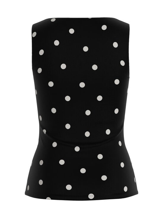 Vila - ViKenza U-Neck -toppi - BLACK AOP:SNOW WHITE DOTS | Stockmann - photo 2