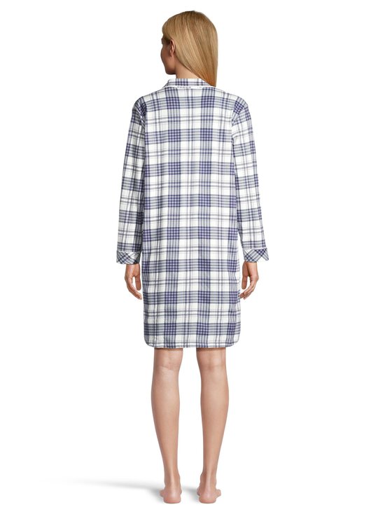 Damella - Cotton Jersey Check -yöpaita - 020 NAVY - photo 3 Damella - Cotton Jersey Check -yöpaita - 020 NAVY | Stockmann - photo 3