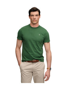 Superdry - Logo Embroidery t-paita - OMQ RICH BOSTON GREEN/CREAM | Stockmann