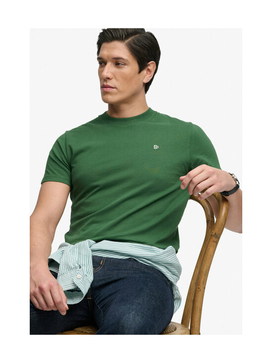Superdry - Logo Embroidery t-paita - OMQ RICH BOSTON GREEN/CREAM | Stockmann - photo 2