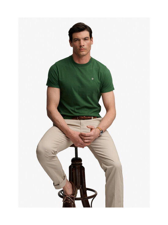 Superdry - Logo Embroidery t-paita - OMQ RICH BOSTON GREEN/CREAM | Stockmann - photo 3
