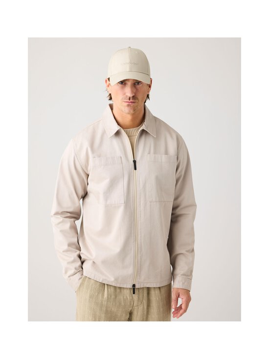 Knowledge Cotton Apparel - Organic Cotton Twill -paitatakki - 1228 LIGHT FEATHER GRAY | Stockmann - photo 5