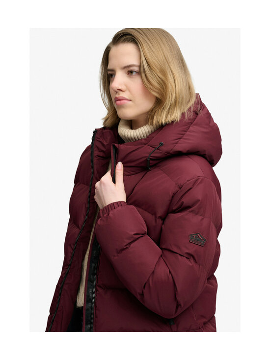 Superdry - Hooded Sports Puffer -toppatakki - 1KD PORT RED | Stockmann - photo 3