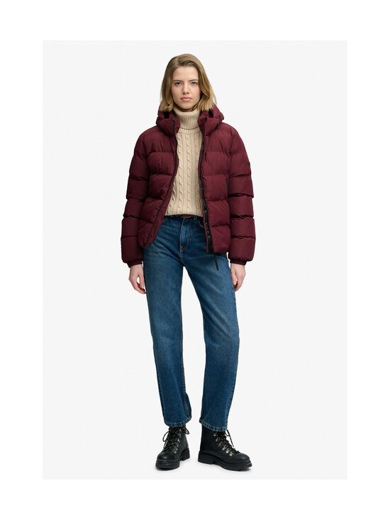 Superdry - Hooded Sports Puffer -toppatakki - 1KD PORT RED | Stockmann - photo 4