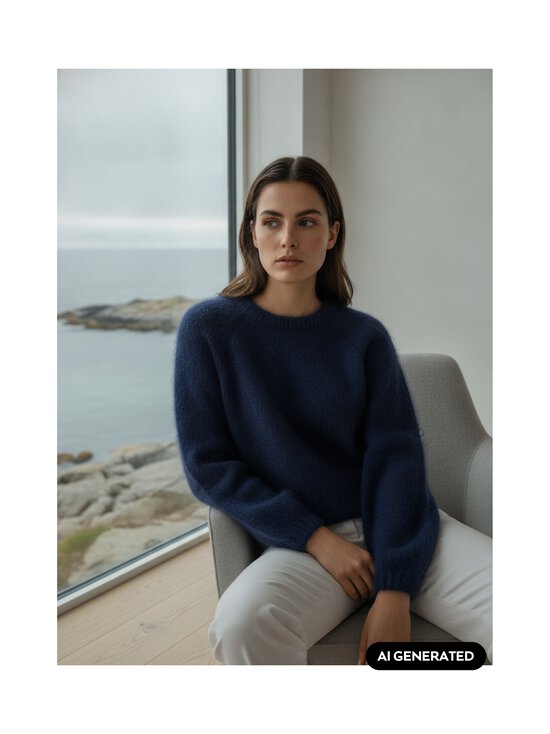 AMERICANDREAMS - Rosie mohēras džemperis - NAVY BLUE | Stockmann - photo 2