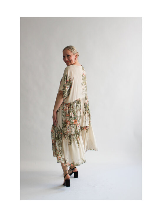 Lili Marleena - Vintage flower double ruffle -pitkä silkkimekko - WHITE | Stockmann - photo 7