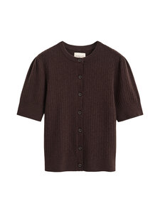 GANT - Mini C-Neck -palmikkoneuletakki - 202 DEEP BROWN | Stockmann