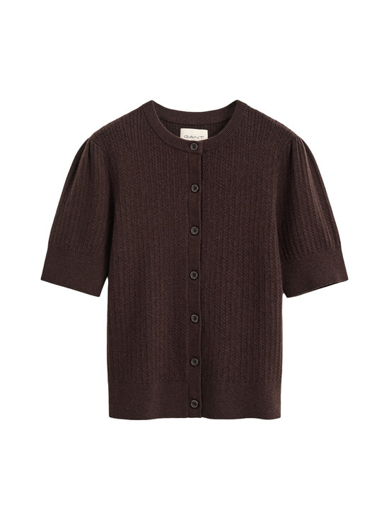 GANT - Mini C-Neck -palmikkoneuletakki - 202 DEEP BROWN | Stockmann - photo 1