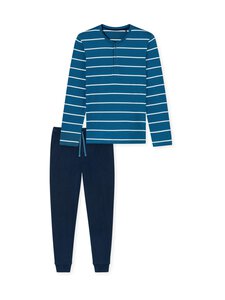 Schiesser - Long-pyjama 2-osainen - 803 DARK BLUE | Stockmann