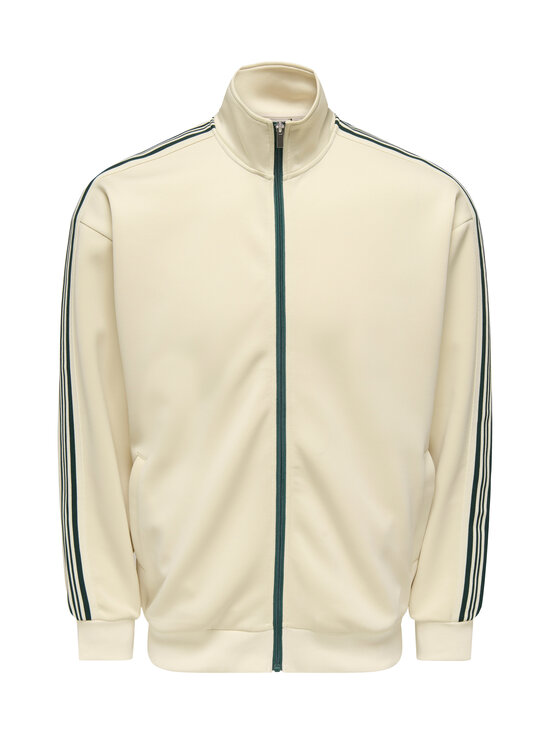 Only & Sons - Kapuutsiga pusa Relax Zip Stripe Track - WHITECAP GRAY | Stockmann - photo 1