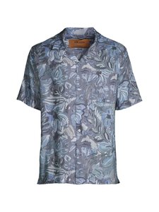 MOS MOSH - MMGBabel Sun Linen- lyhythihainen kauluspaita - 789 INDIGO NAVY | Stockmann