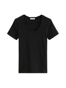 Marc O'Polo - T-särk Deep Round Neck - 990 BLACK | Stockmann