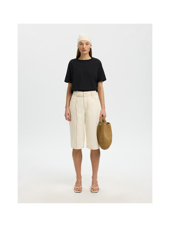 Selected - SlfAssia Detail t-paita - BLACK | Stockmann - photo 2