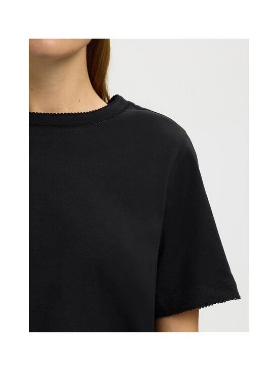 Selected - SlfAssia Detail t-paita - BLACK | Stockmann - photo 6